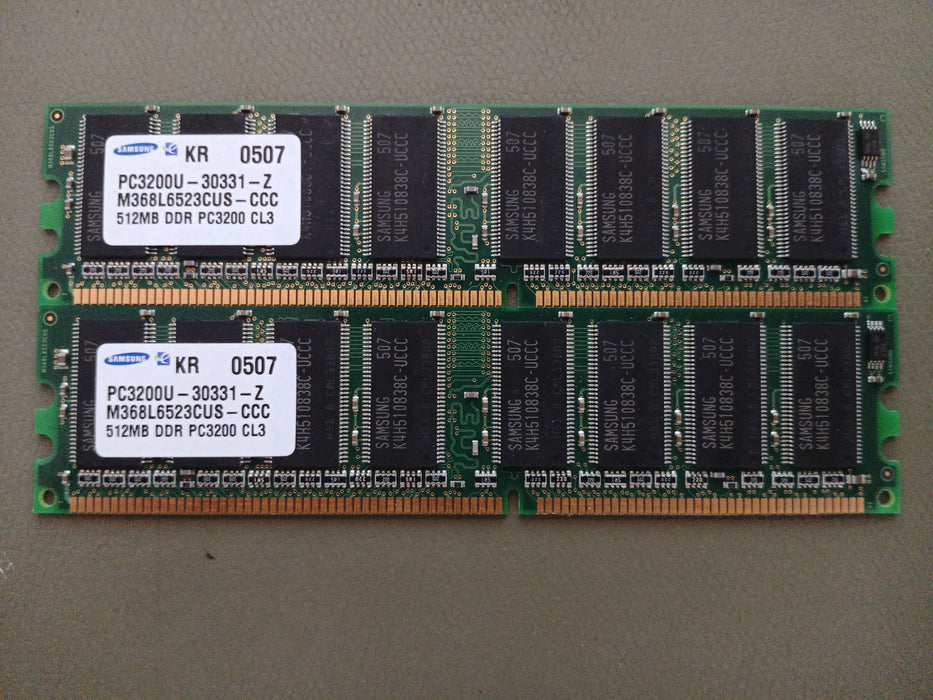 PC3200U-30331-Z RAM - 512MB DDR Arbeitsspeicher