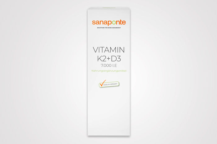 Vitamin D3 7.000 IE + K2 - 70 µg hochdosiert