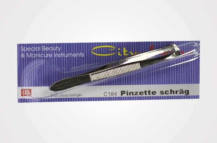Pinzette Schräg C 184